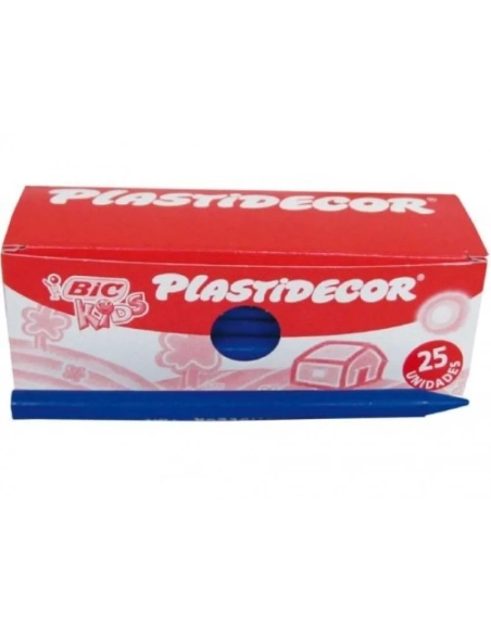 Ceras Plastidecor Bic Kids  color azul marino