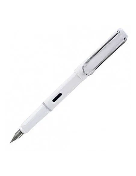 Pluma Lamy Safari plumin F blanca