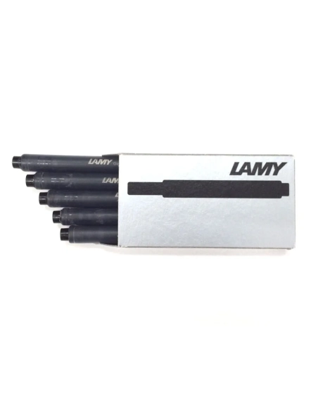 Tinta pluma lamy T10 caja 5 cartuchos negros