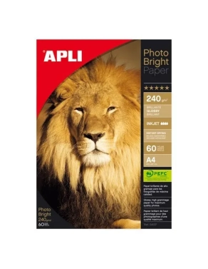 Papel fotografico Apli Photo Bright A4 240 gramos 4137