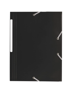 Carpeta 3 solapas p.p. negra JMB