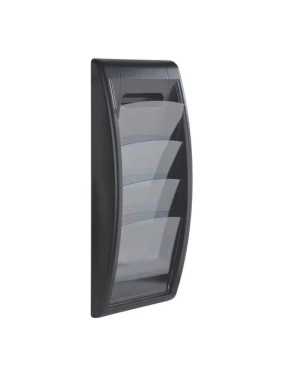 Expositor mural negro quickfit A4