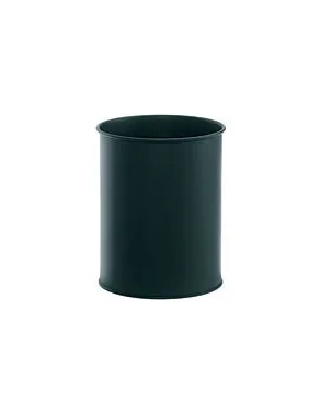 Papelera metal Deco antracita 15 litros.