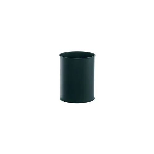 Papelera metal Deco negro 15 litros.