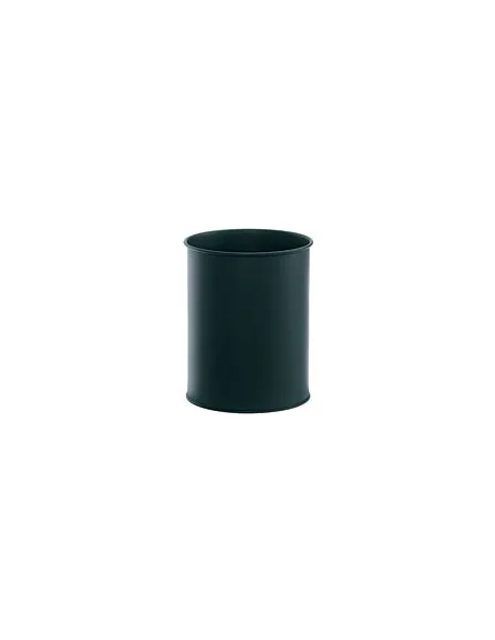 Papelera metal Deco negro 15 litros.