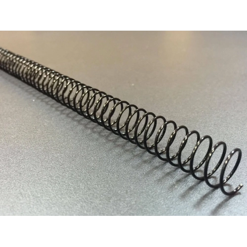 Espirales metálicas 6mm paso 5:1 negro