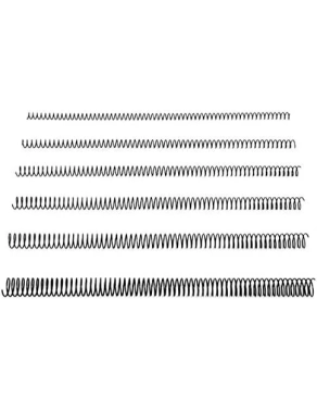 Espirales metálicas 14mm paso 5:1 para encuadernar negra