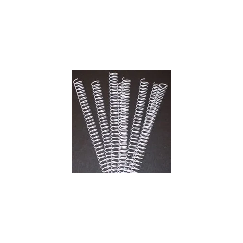 Espirales metálicas 16mm paso 5:1 para encuadernar blanca