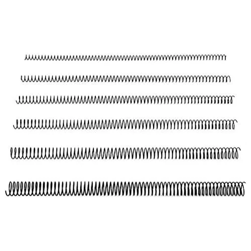 Espirales metálicas 16mm paso 5:1 para encuadernar negra