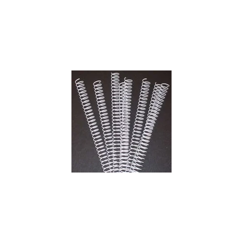 Espirales metálicas 20mm paso 5:1 para encuadernar blanca