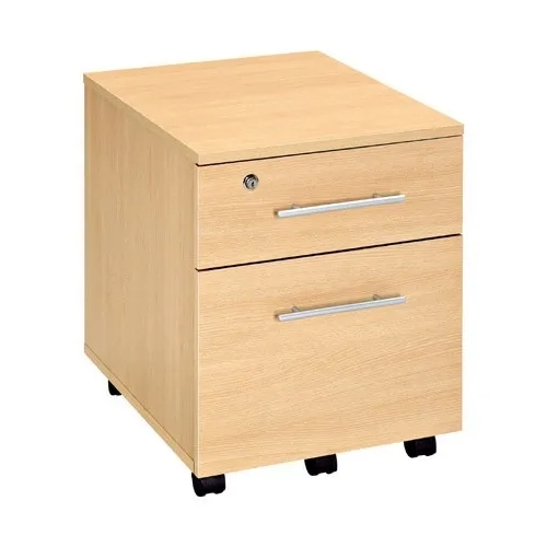 Cajonera madera con ruedas 2 cajones Altys haya