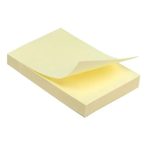 Bloc 100 notas amarillo 76x51