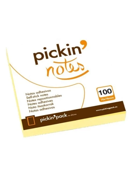 Block 100 hojas notas adhesiva 76x76 Picking Pack