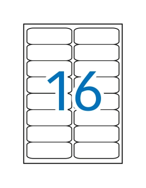 Etiquetas autoadhesivas Apli 99x34 blancas caja 100 hojas