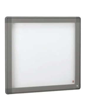 Vitrina exterior 6 hojas gris