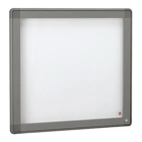 Vitrina exterior 6 hojas gris