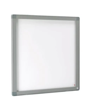 Vitrina exterior 12 hojas gris