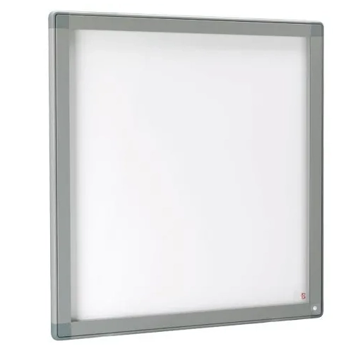 Vitrina exterior 12 hojas gris