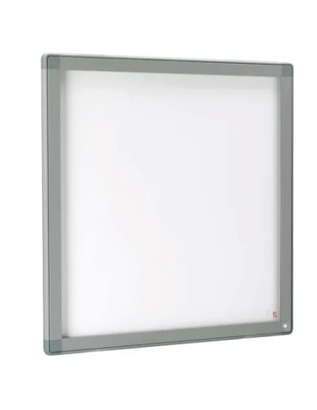 Vitrina exterior 12 hojas gris