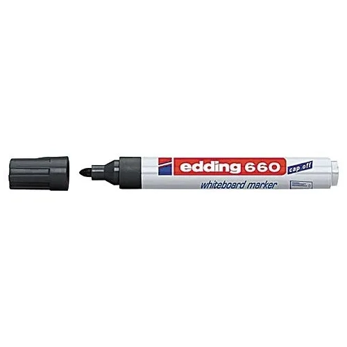 Marcador Edding 660 para pizarra blanca negro