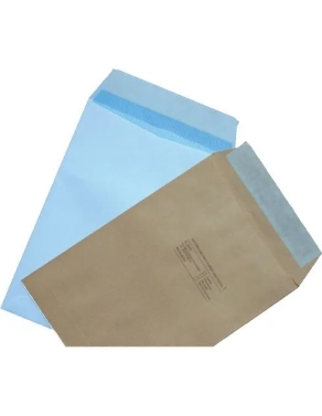 250 bolsas blanco 184x261 90g tira silicona