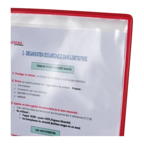 Protege-documentos pupitre 10 fundas