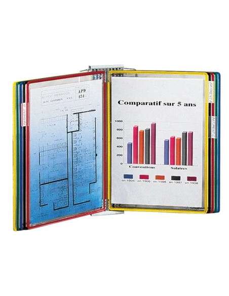 Soporte mural para 10 fundas