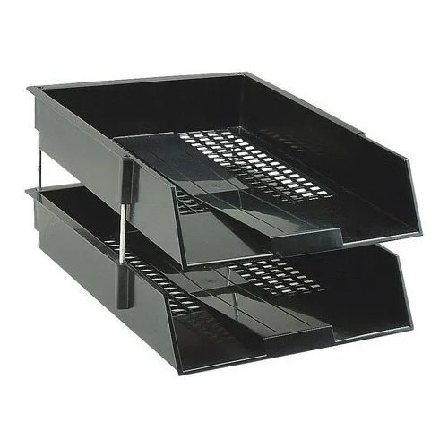 Pack 2 bandejas alta capacidad negra