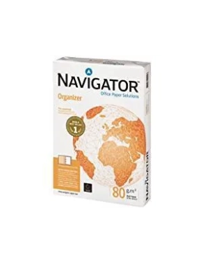 Papel A4 perforado 4 taladros 80 gramos Navigator organizer