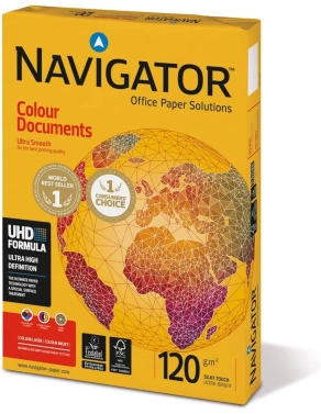 Papel fotocopiadora Navigator 120 gramos A4 blanco 250 hojas