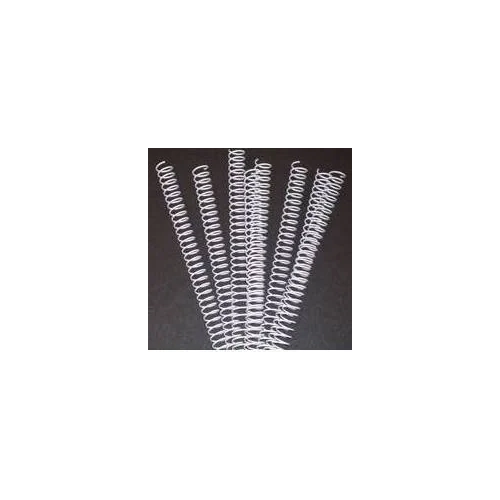 Espirales metálicas 30mm paso 5:1 para encuadernar blanca