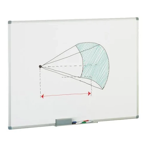 Pizarra blanca marco aluminio 60x90