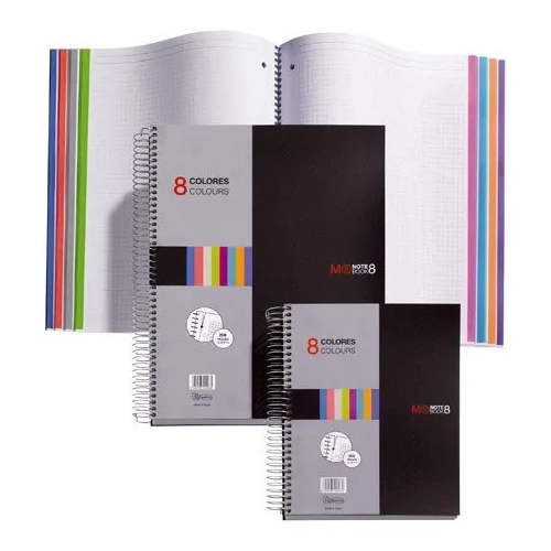 Cuaderno Miquelrius 8 colores A4