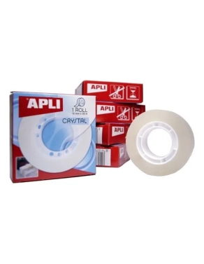 Cinta adhesiva crystal Apli 15mmx33m