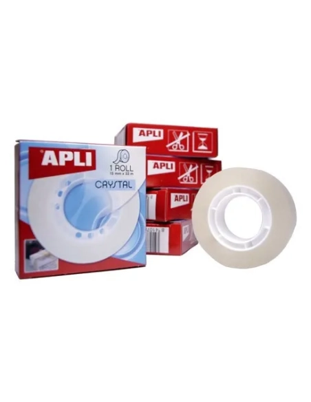 Cinta adhesiva crystal Apli 15mmx33m