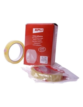 Cinta adhesiva transparente Apli 19mmx66m