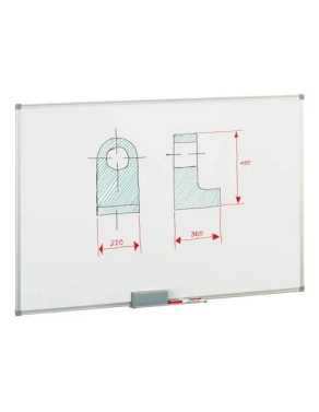 Pizarra lacada marco aluminio 60x90cm