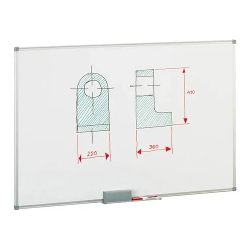 Pizarra lacada marco aluminio 60x90cm