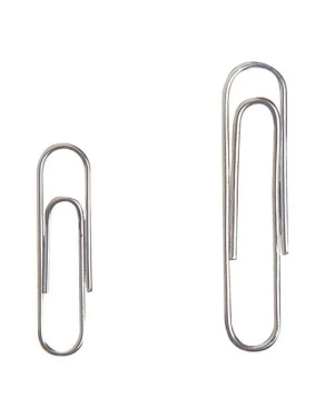 Caja 100 clips labiados galvanizados n