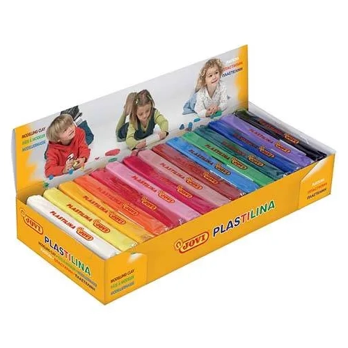 Caja de 15 pastillas plastilina 150g colores surtidos