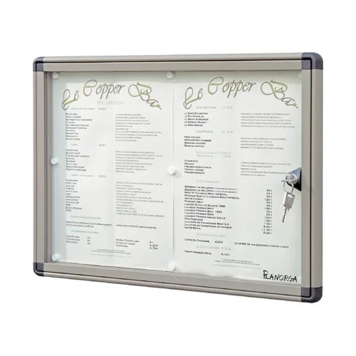 Vitrina anuncios exterior para 2 hojas