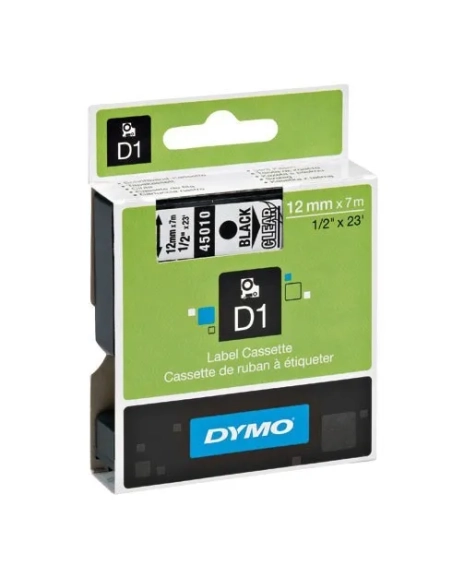 Cinta Dymo 12mmx7m azul sobre transparente