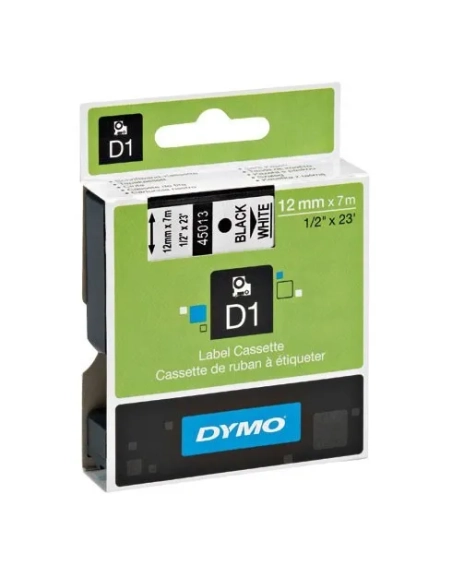 Cinta Dymo 12mmx7m rojo sobre transparente