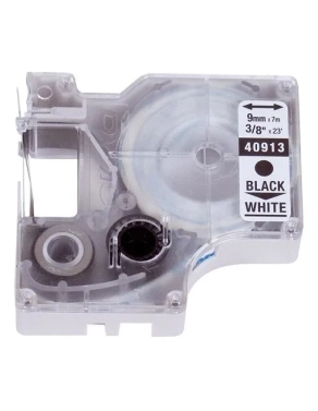 Cinta Dymo 9 mmx7m negro sobre blanco