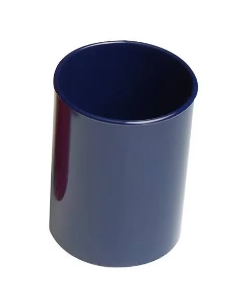 Cubilete Faibo portalapices redondo plastico azul