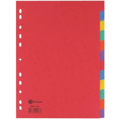 Separadores 12 divisiones color A4 JMB