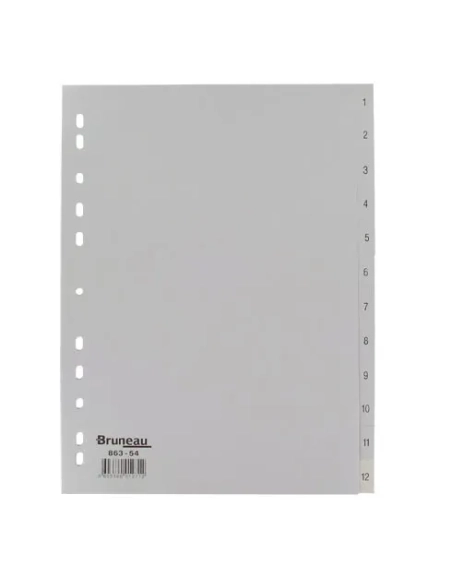Juego separadores numericos 12 divisiones A4 JMB