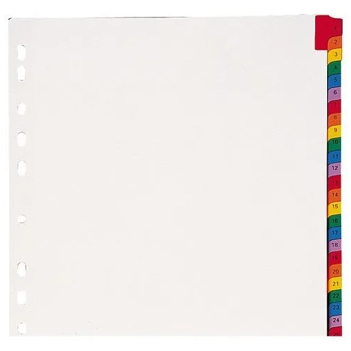 Juego separadores numericos 31 divisiones A4 JMB