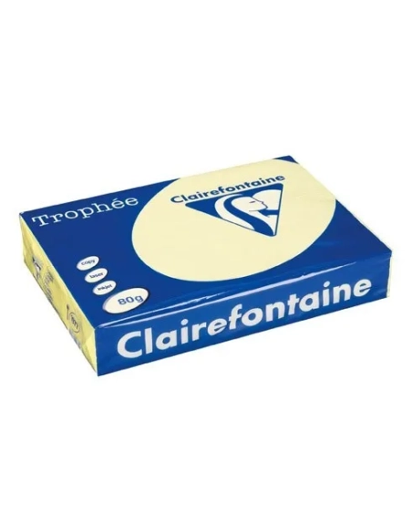 500h papel clairefontaine A4 amarillo pastel