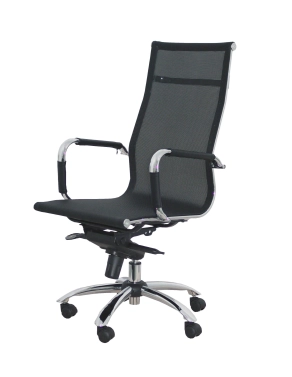 Sillon de oficina con brazos respaldo malla